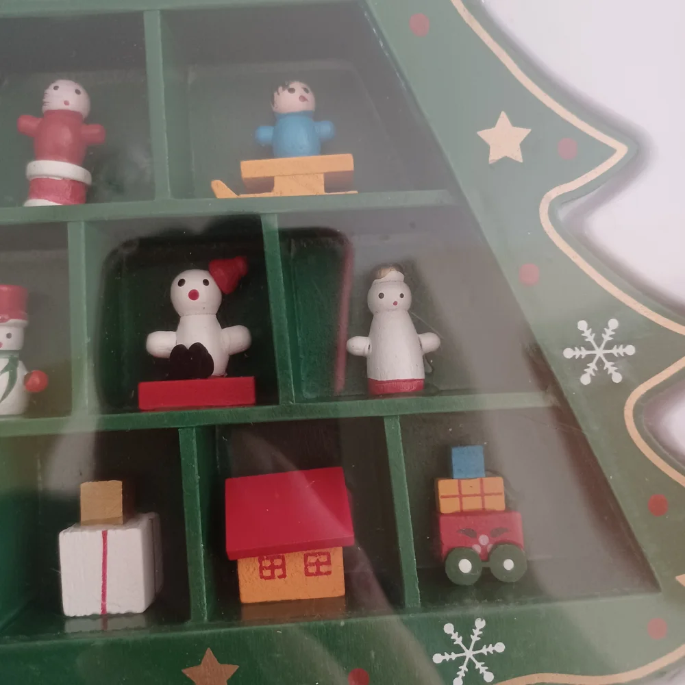 Target Green Christmas Tree Advent Calendar with Figurines